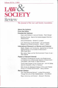 LSR History | Law & Society Association